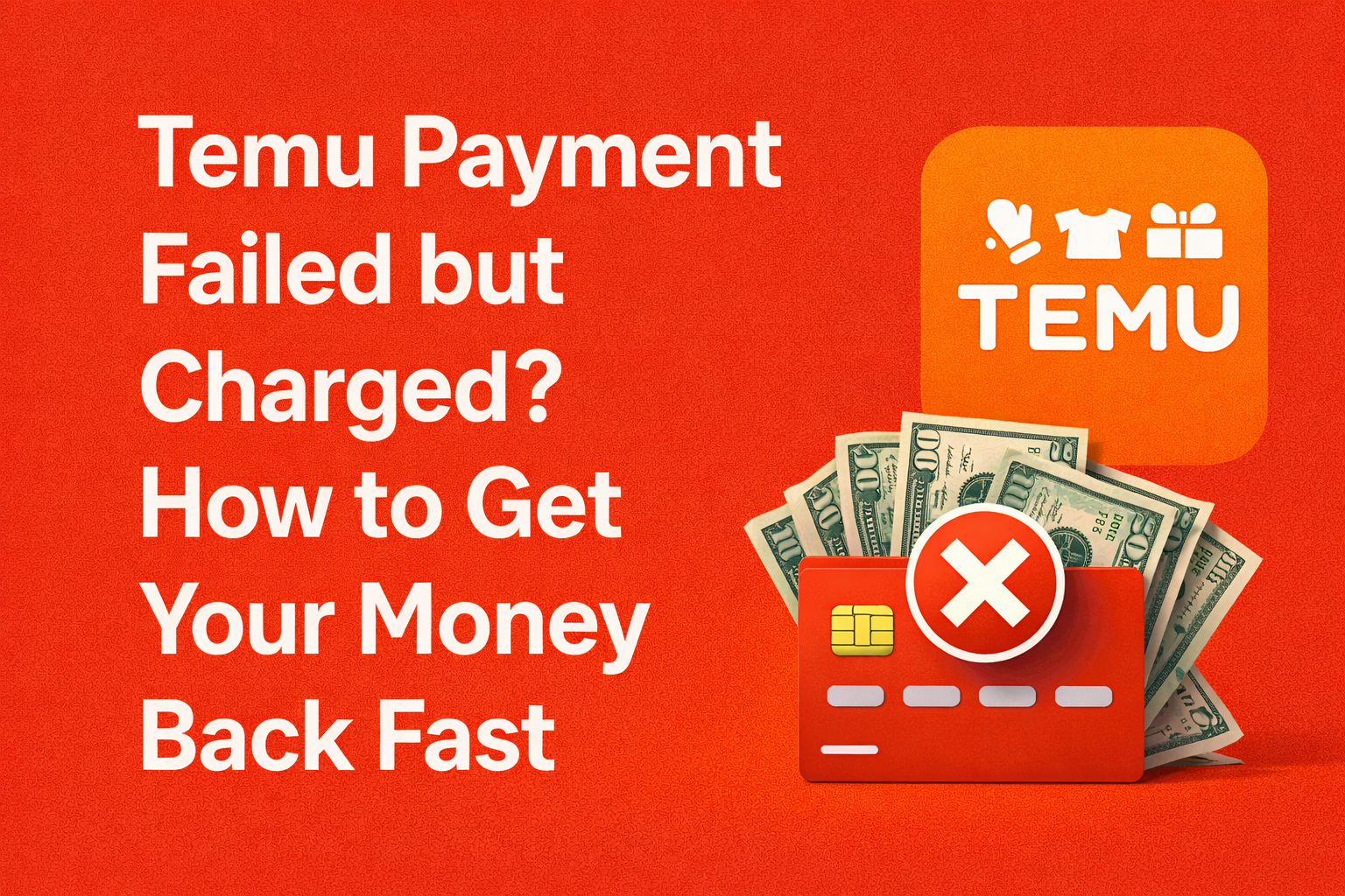 Temu Payment Failed but Charged? How to Get Your Money Back Fast [2026 Guide]